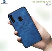 Voor Galaxy A20S PINWUYO Zun-serie PC + TPU + huid Waterdicht en anti-val All-inclusive beschermende schaal (blauw)