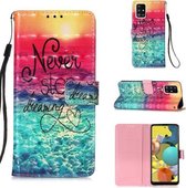 Voor Galaxy A51 5G 3D Schilderen Horizontale Flip Leren Case met Houder & Kaartsleuf & Lanyard (Catch Dream)