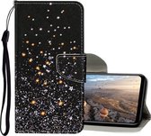 Voor Huawei P30 Pro Gekleurde Tekening Patroon Horizontale Flip Leren Case met Houder & Kaartsleuven & Portemonnee (Zwarte Ster)