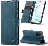 Voor Galaxy A81 / Note 10 Lite CaseMe multifunctionele horizontale flip lederen tas, met kaartsleuf en houder en portemonnee (blauw)