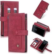 Voor Galaxy Note 8 POLA Multifunctionele mode magnetische horizontale flip lederen tas met kaartsleuven & portemonnee & fotolijst & houder (rood)