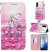 Voor Galaxy S20 3D schilderij horizontale flip lederen tas met houder & kaartsleuf & portemonnee & lanyard (mooi)