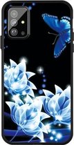 Voor Galaxy S20 + Pattern Printing Embossment TPU Mobile Case (Orchid Butterfly)