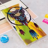 Voor Sony Xperia L2 Noctilucent Windbell Owl Pattern TPU Soft Case Beschermhoes