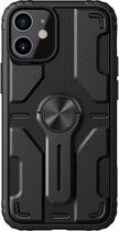 NILLKIN PC + TPU Medley-hoesje met verwijderbare standaard voor iPhone 12/12 Pro (zwart)