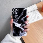 Glanzend marmeren patroon TPU beschermhoes voor iPhone 11 Pro (zwart)