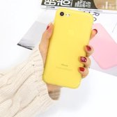 Voor iPhone SE 2020/8/7 1.5 mm vloeibare emulsie Doorschijnende TPU-hoes (geel)