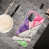 Voor Samsung Galaxy A32 5G A-serie marmeren patroon TPU beschermhoes (HC-A11)