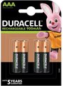 Duracell Rechargeable AAA 900mAh batterijen - 4 stuks