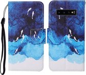 Voor Samsung Galaxy S10 Gekleurde Tekening Patroon Horizontale Flip Leren Case met Houder & Kaartsleuven & Portemonnee & Lanyard (Aquarel Vis)