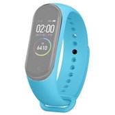 Voor Xiaomi Mi Band 6 (CA8856) Siliconen vervangende band horlogeband in effen kleur (hemelsblauw)