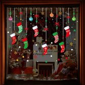 Window Glass Door Removable Christmas Festival Wall Sticker Decoration (6257)