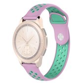 Dubbele kleur polsband horlogeband voor Galaxy Watch 42 mm (roze)