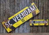 Bord SC Veendam 30cm met roestlook | Retro | Vintage stijl