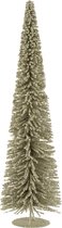 J-Line Kerstboom Bolletjes - kunststof - glitter/lichtgroen - small