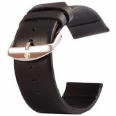 Kakapi voor Apple Watch 38 mm subtiele textuur geborstelde gesp lederen horlogeband, alleen gebruikt in combinatie met connectoren (S-AW-3291) (zwart)