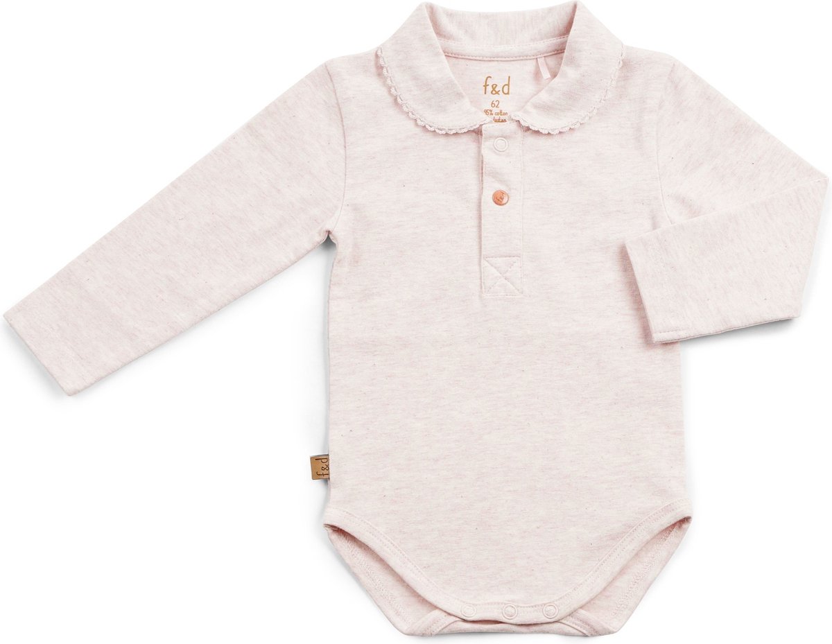 Frogs and Dogs - Polo Romper - Roze - Maat 68 - Meisjes