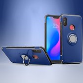 Xiaomi Mi A2 Lite Hoesje - Mobigear - Armor Ring Serie - Hard Kunststof Backcover - Blauw - Hoesje Geschikt Voor Xiaomi Mi A2 Lite