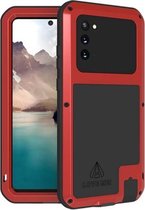 Voor Samsung Galaxy Note 20 LIEFDE MEI Metaal schokbestendig waterdicht stofdicht beschermhoes zonder glas (rood)