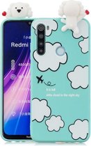 Voor Xiaomi Redmi Note 8T schokbestendige cartoon TPU beschermhoes (wolken)