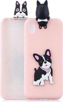 Voor Xiaomi Redmi 7A 3D Cartoon patroon schokbestendig TPU beschermhoes (schattige hond)