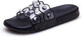 Mode Elegante Transparante Agaat Slippers voor Dames (Kleur: Zwart Maat: 36)