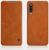 Voor Xiaomi Mi 9 Pro 5G NILLKIN QIN-serie Crazy Horse Texture Horizontale flip lederen tas met kaartsleuf (bruin)