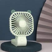 DM-21 Outdoor USB Lazy Hanging Neck Fan Opladen Draagbare Desktop Mute Kleine Ventilator (Groen)