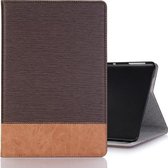Cross Texture Horizontale Flip PU Leather Case voor Huawei MediaPad M5 Lite 10.1 inch, met houder & kaartsleuven & portemonnee (koffie)