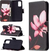 Voor Xiaomi Foco M3 Gekleurde Tekening Patroon Horizontale Flip Leren Case met Houder & Kaartsleuven & Portemonnee (Lotus)