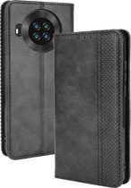Voor Cubot Note 20 / Note 20 Pro Magnetische Gesp Retro Textuur Horizontale Flip Leren Case met Houder & Kaartsleuven & Fotolijst (Zwart)