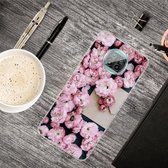 Voor Xiaomi Mi 10T Lite 5G schokbestendig geverfd transparant TPU beschermhoes (envelop rose)