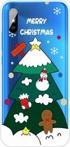 Voor Xiaomi Redmi 9A Christmas-serie Transparante TPU-beschermhoes (kerstboom met drie niveaus)