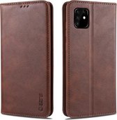 Voor Samsung Galaxy A81 AZNS Retro Textuur Magnetische Horizontale Flip PU Leather Case met Houder & Kaartsleuven & Fotolijst (Koffie)