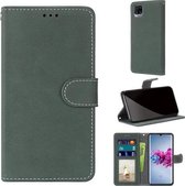 Voor ZTE Axon 11 5G Retro Frosted Horizontale Flip PU lederen tas met houder & kaartsleuven & portemonnee & fotolijst (groen)