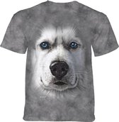 T-shirt Big Face Siberian Husky L