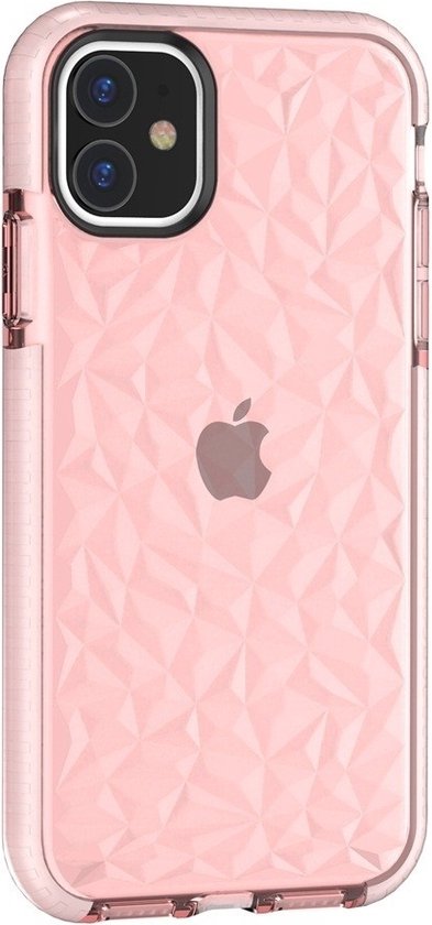 Coque iPhone 11 ShieldCase Diamond - Rose avec verre de confidentialité