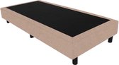 Bedworld Boxspring 100x200 - Linnenlook - Donker beige (S17)