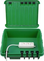 Dribox waterdichte kabelverdeelbox voor buiten - IP55 - 33 x 23 x 14 cm - Groen