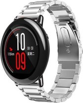 Stalen Smartwatch bandje - Geschikt voor  Xiaomi Amazfit Pace stalen band - zilver - Horlogeband / Polsband / Armband