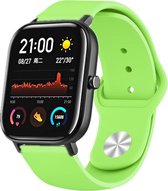 Siliconen Smartwatch bandje - Geschikt voor  Xiaomi Amazfit GTS sport band - lichtgroen - Horlogeband / Polsband / Armband