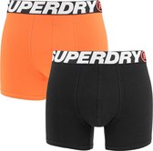 Superdry boxer 2P oranje & zwart - XXL