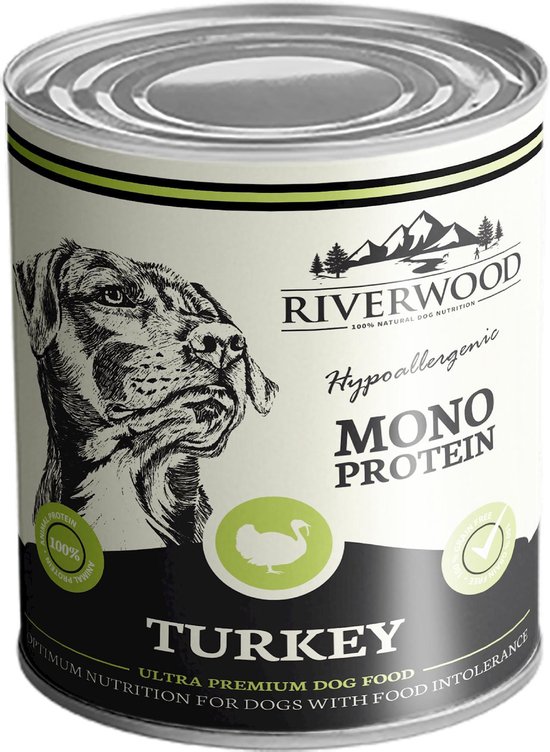 Riverwood - Ultra Premium Natvoer voor Honden - 0.4Kg - Kalkoen -  Hypoallergeen -... | bol.com