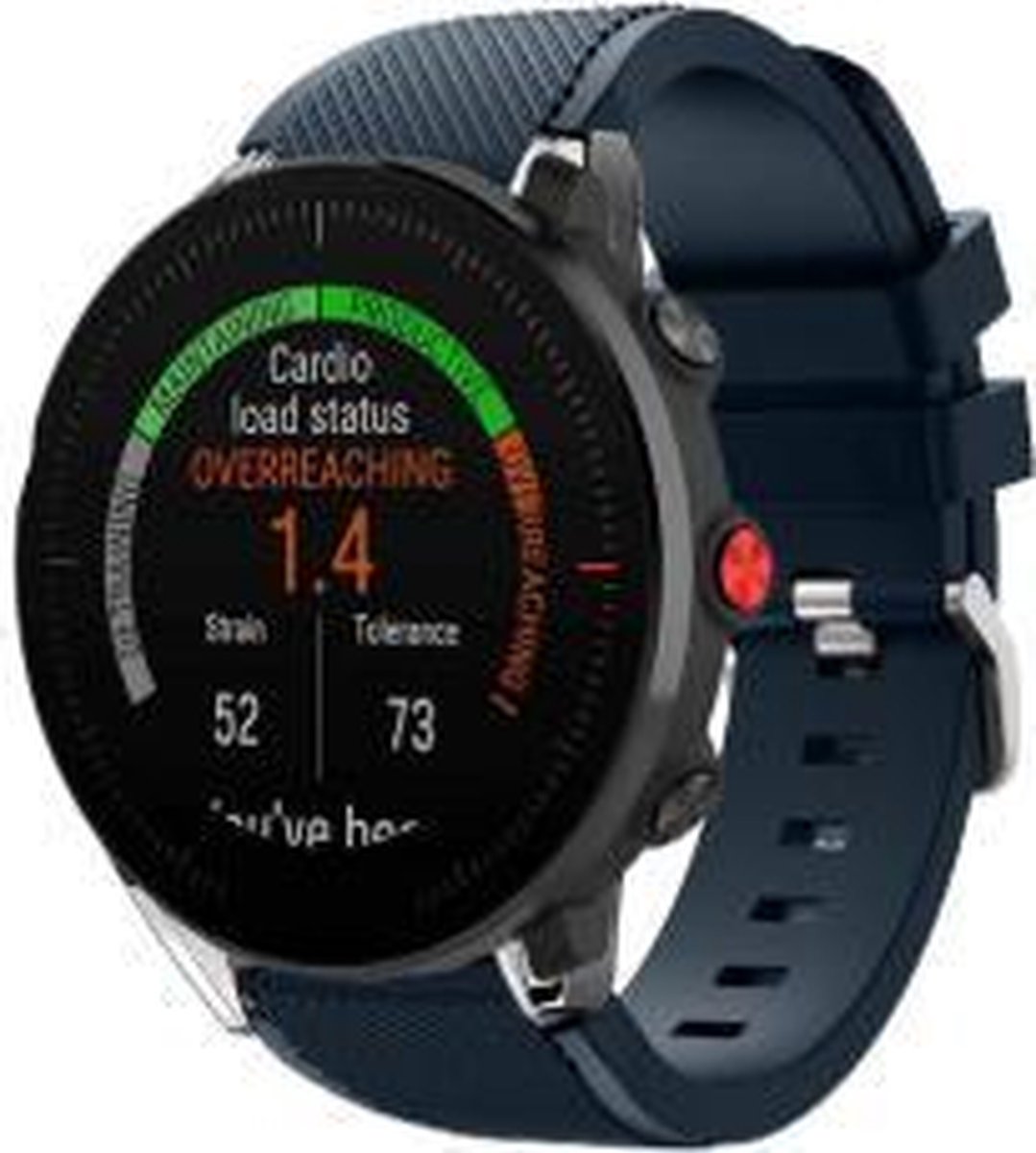 geschikt voor Polar Vantage M silicone band - donkerblauw - 46mm