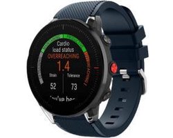 geschikt voor Polar Vantage M silicone band - donkerblauw - 46mm