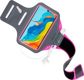 Mobiparts Comfort Fit Sport Armband Huawei P30 Lite Neon Roze