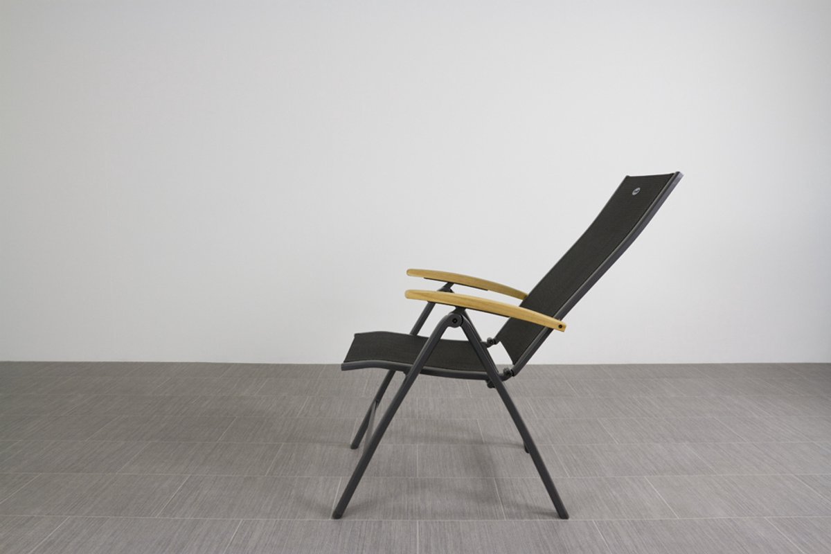 Hartman Chaise de jardin réglable Roma - Accoudoir en teck