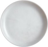 Diwali - Marmer - Dessertbord - D20x1.5cm - Opaal - (set van 6)