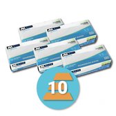 Latex wegwerphandschoen M-Safe 4215, poedervrij, 1000 stuks L
