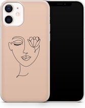 ShieldCase Lady Bloom geschikt voor Apple iPhone 12 / 12 Pro hoesje - nude
